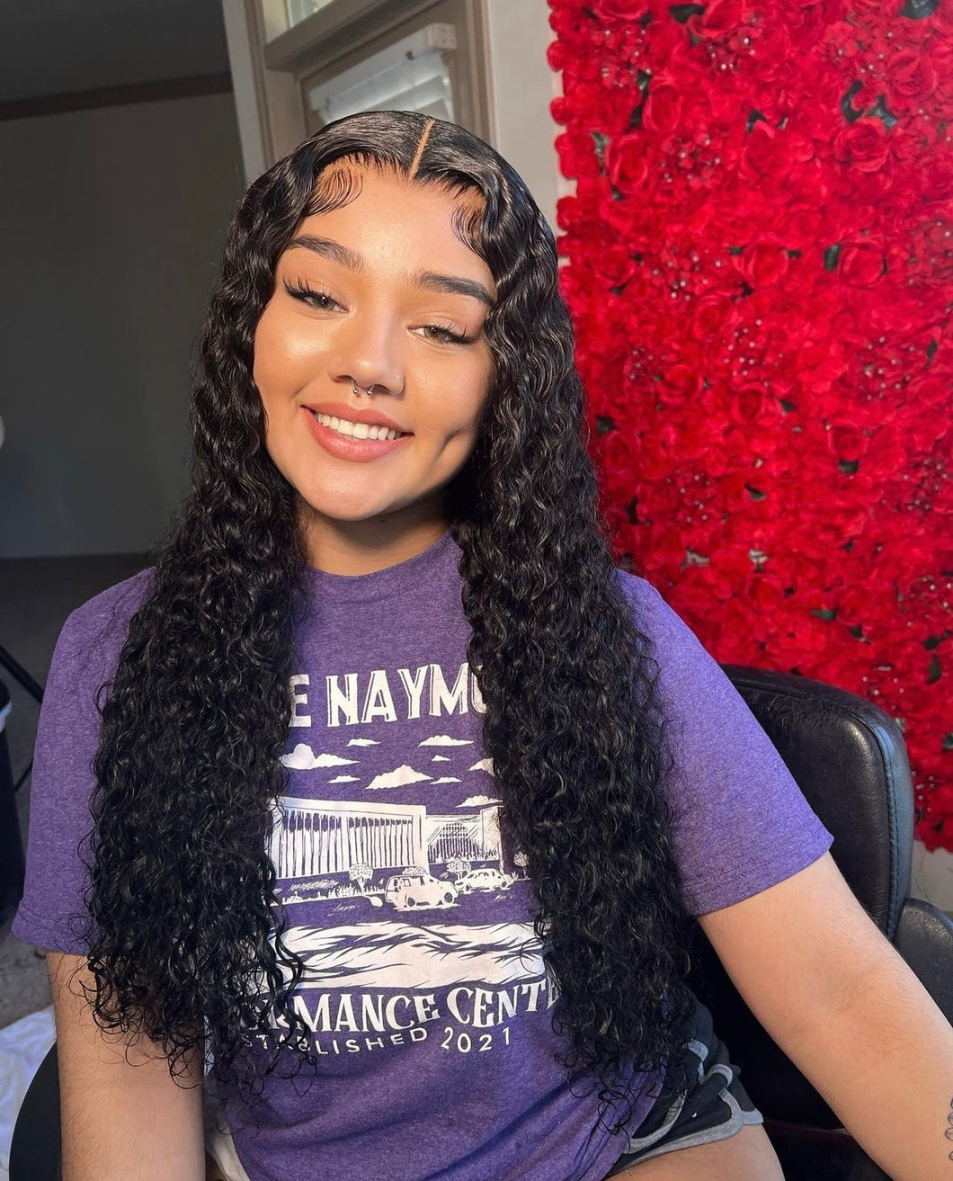 6X6 Transparent Curly Closure Wig