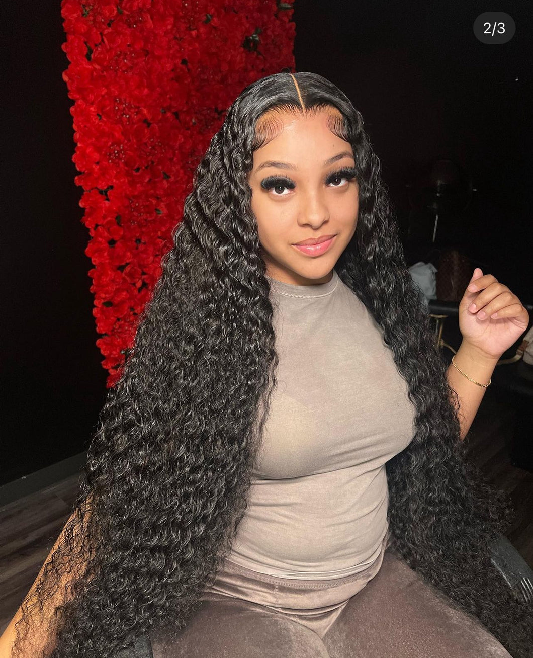 13*6 Transparent  Virgin Deep Wave Frontal Wig