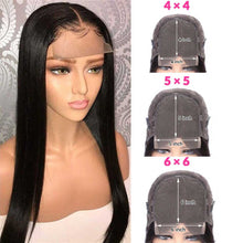 Load image into Gallery viewer, Transparent 5*5 Virgin Straight Closure Wigs
